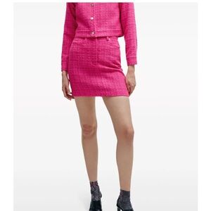 Boss tweed blazer skirt set